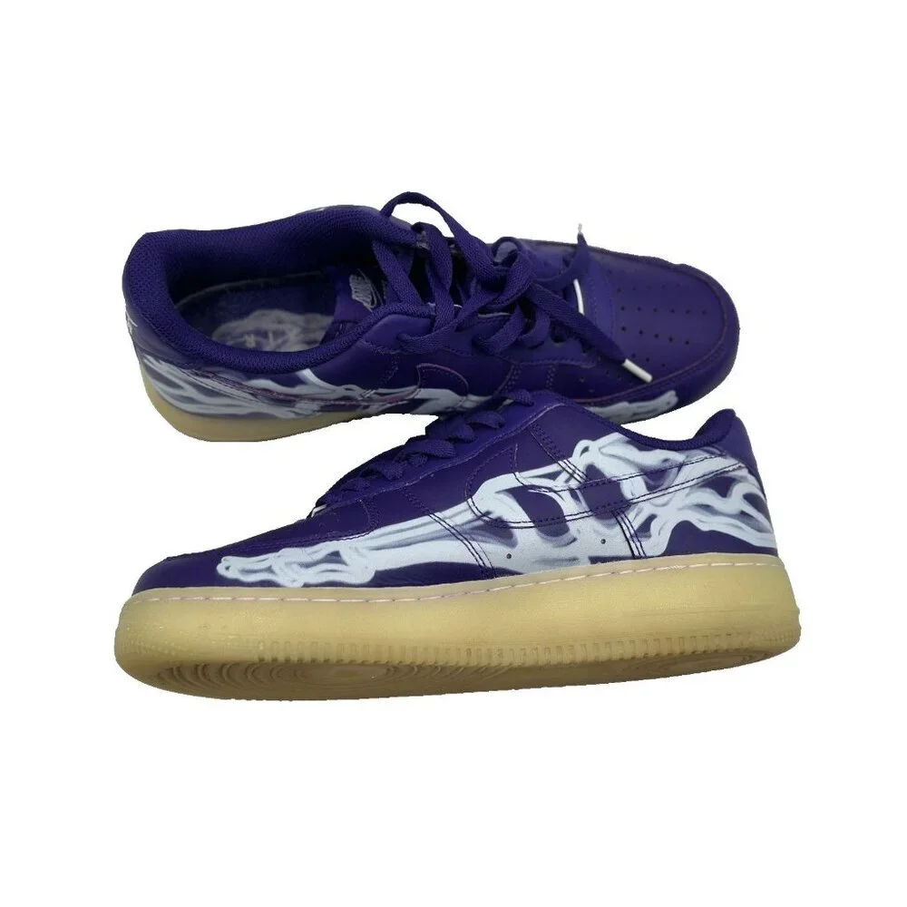 Nike Shoes Air Force 1 Low '07 QS Purple Skeleton Size 9 CU8067-500
